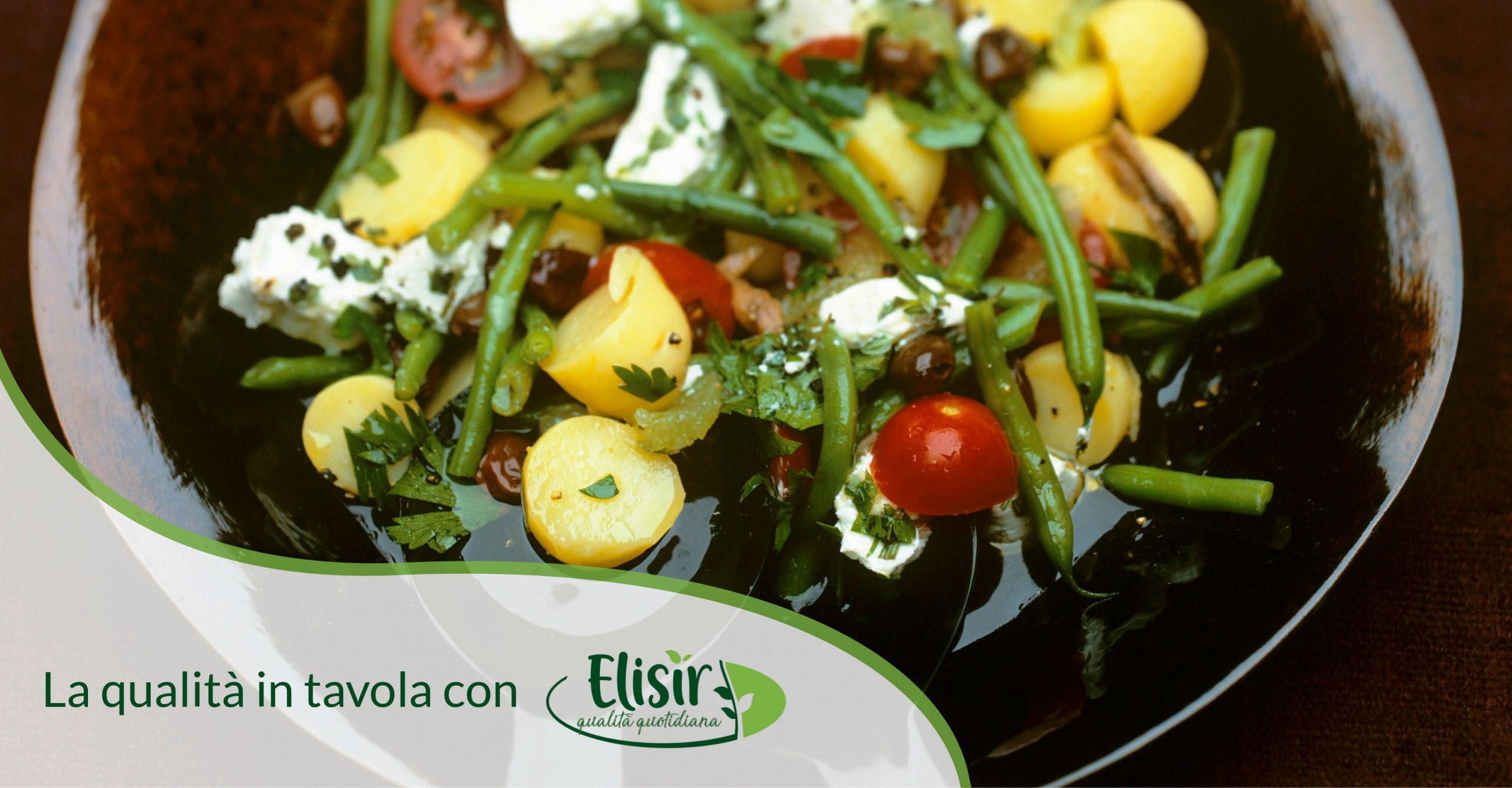 Insalata mediterranea di patate e fagiolini