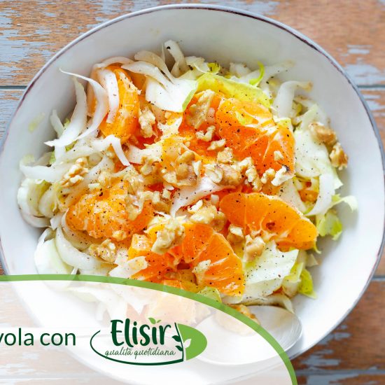 Insalata di cicoria Milano con clementine e noci